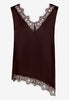 Satin-Top - Spitze