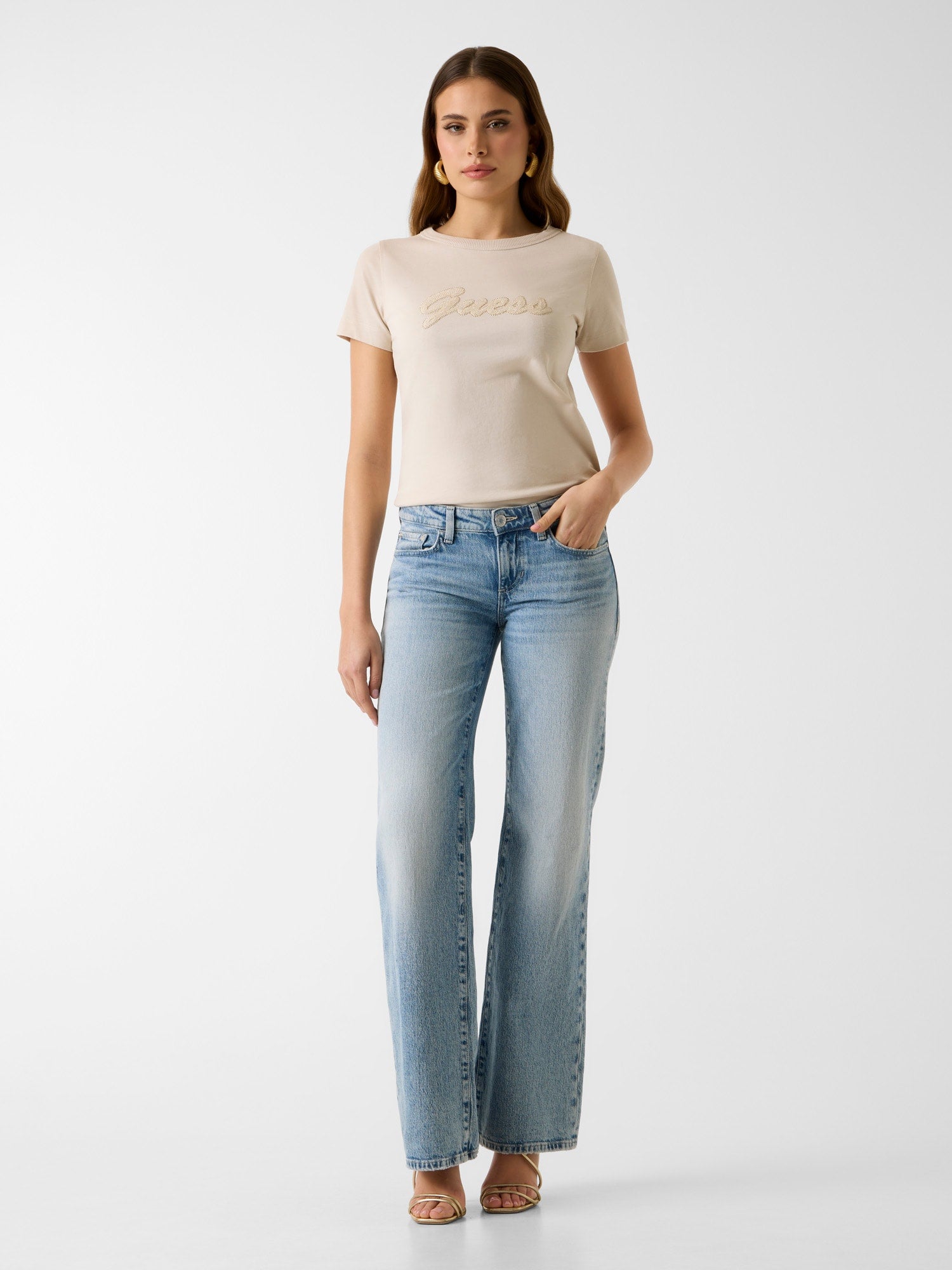 T-Shirt - SS CN 3D GUESS SCRIPT TEE