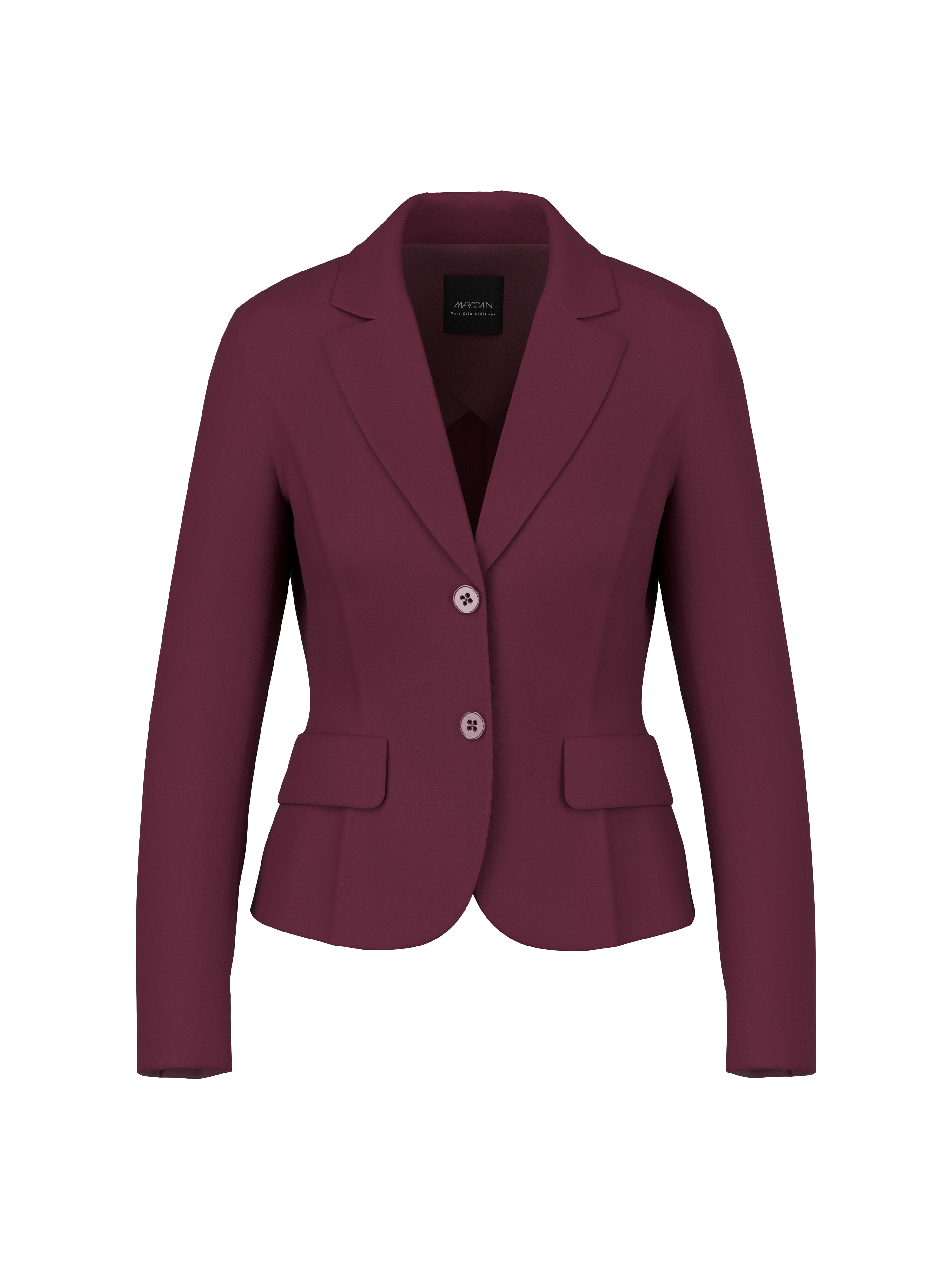 Taillierter Stretch-Blazer mit Klappen
