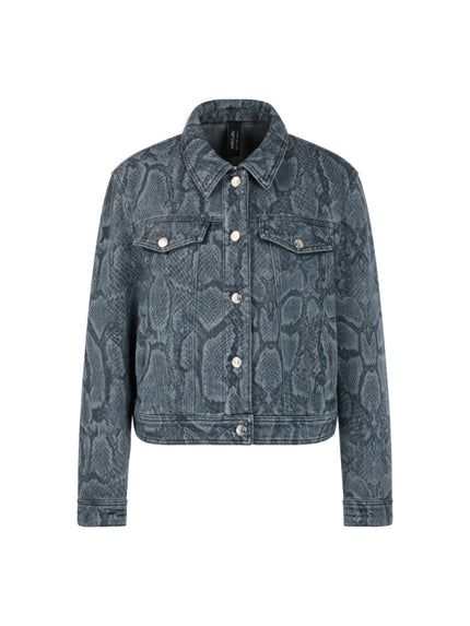 Denimjacke - Animal Print