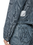 Denimjacke - Animal Print