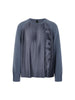Sweatshirt - Plissee-Details
