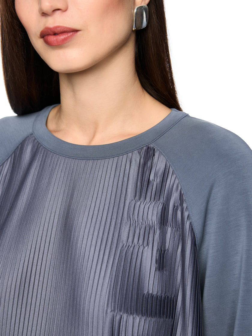 Sweatshirt - Plissee-Details