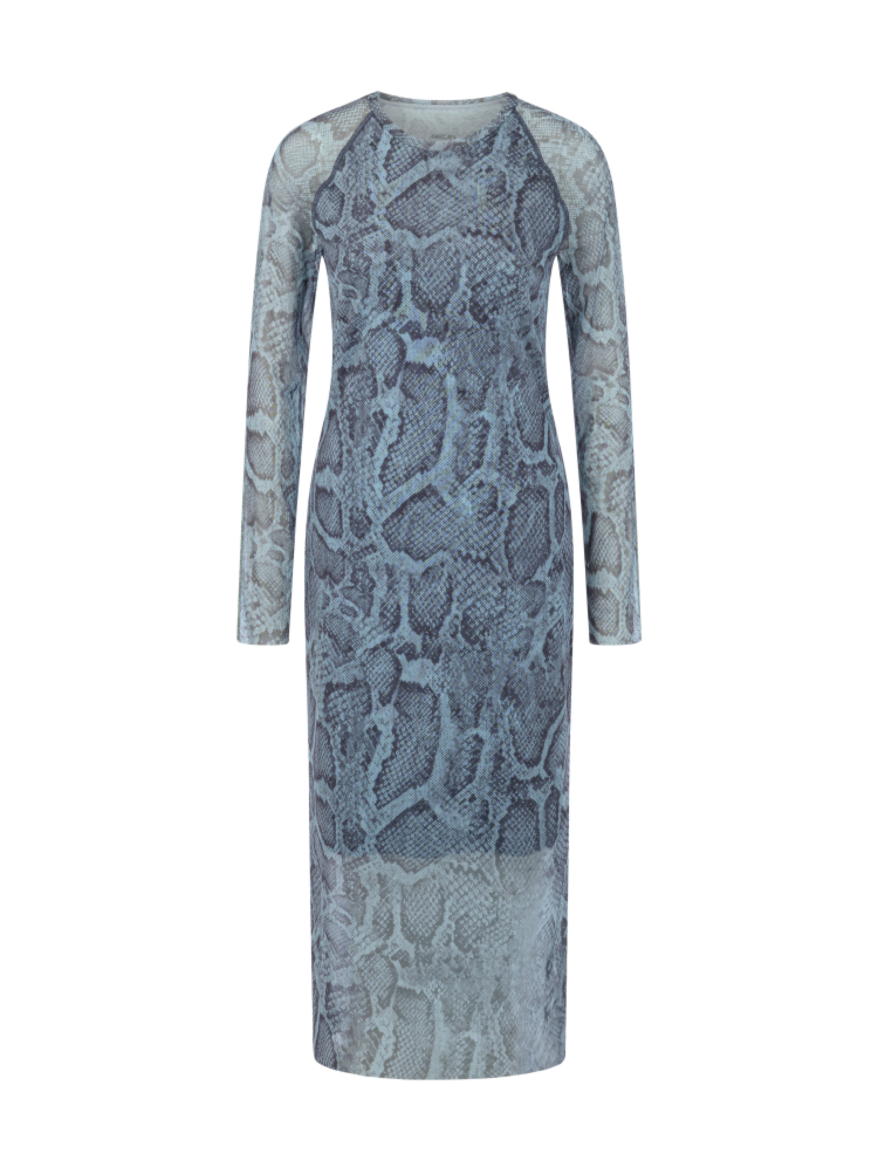 Mesh-Kleid - Animal Print