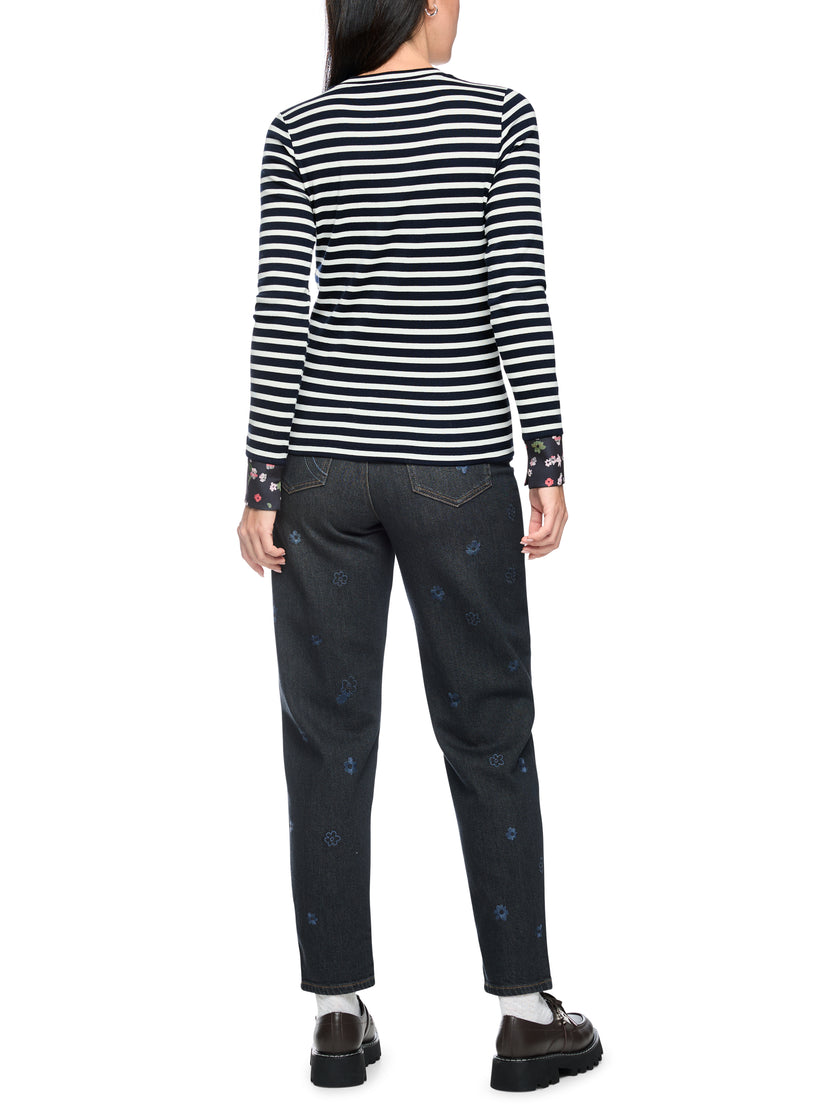 Langarm-Shirt - Streifenoptik