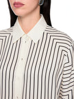 Bluse - Seiden-Mix