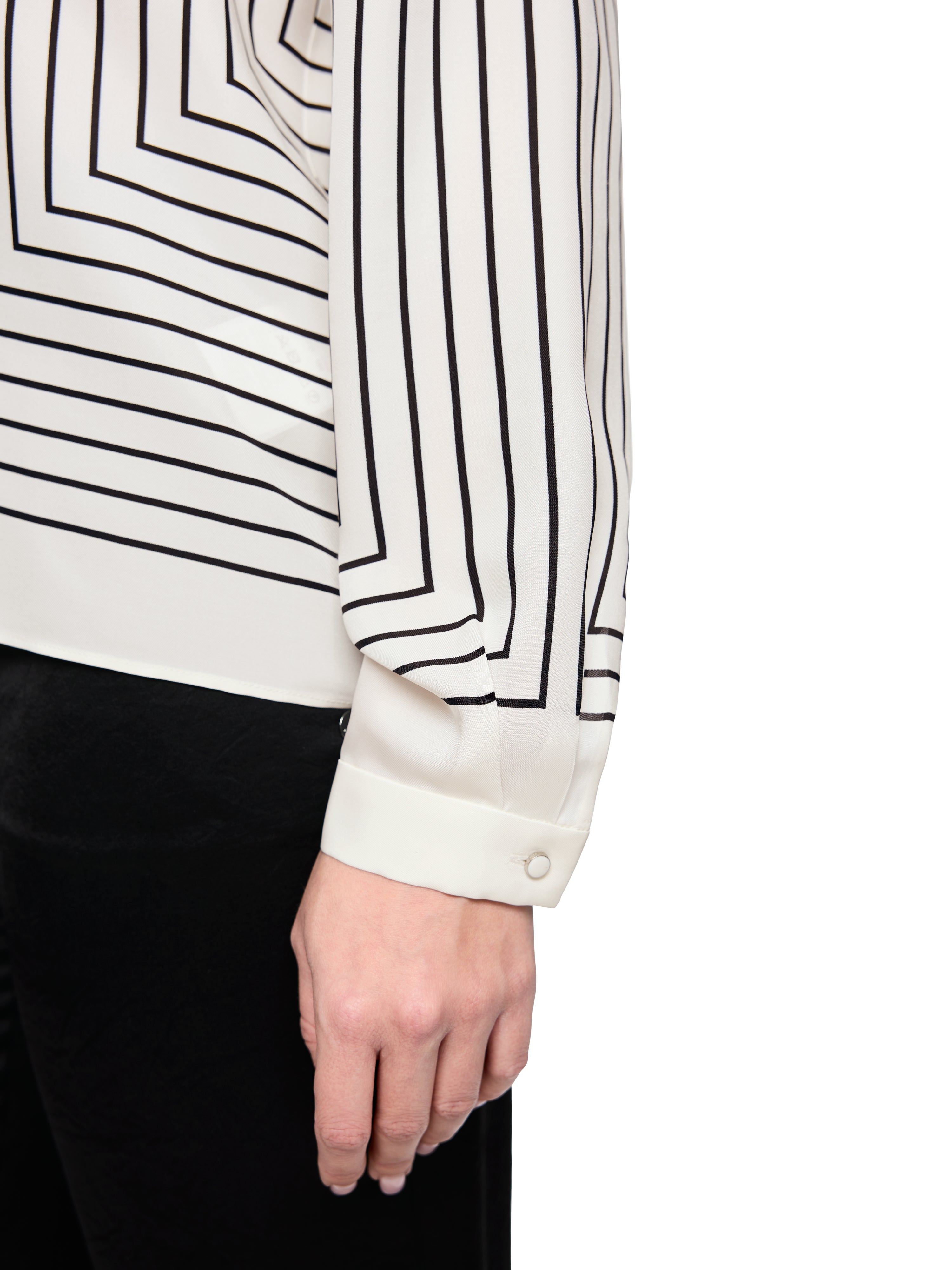 Bluse - Seiden-Mix