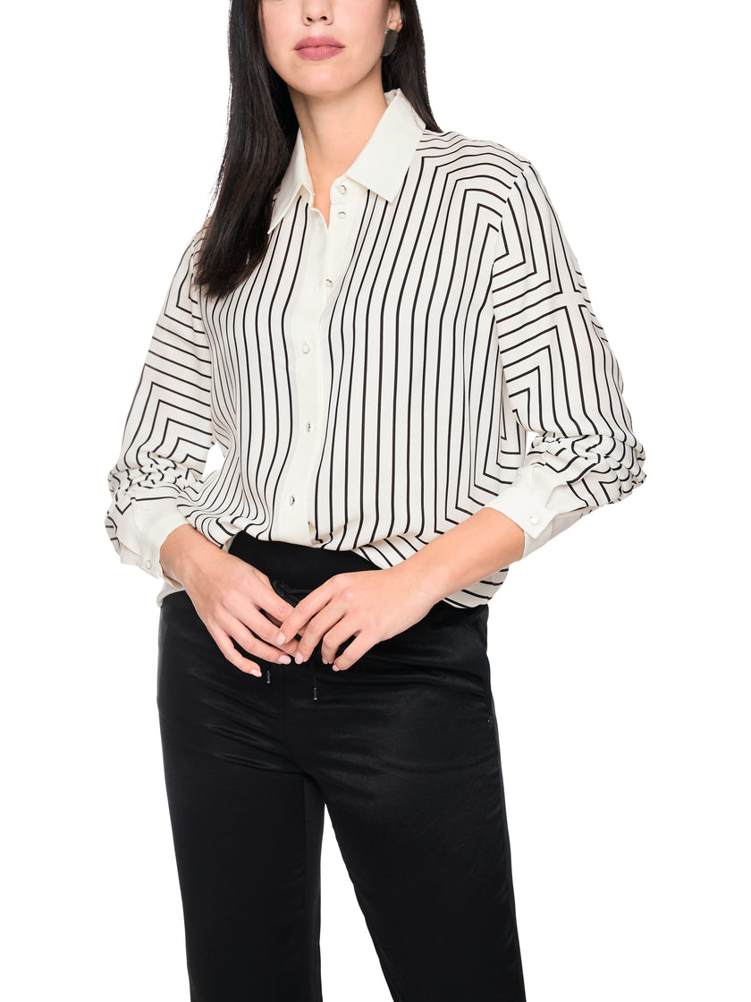 Bluse - Seiden-Mix