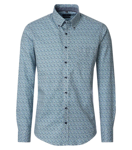 Langarmhemd - Button Down Kragen