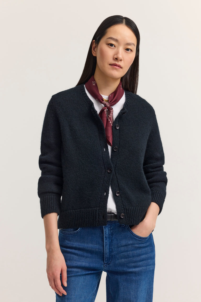 Strickjacke - Wollmix