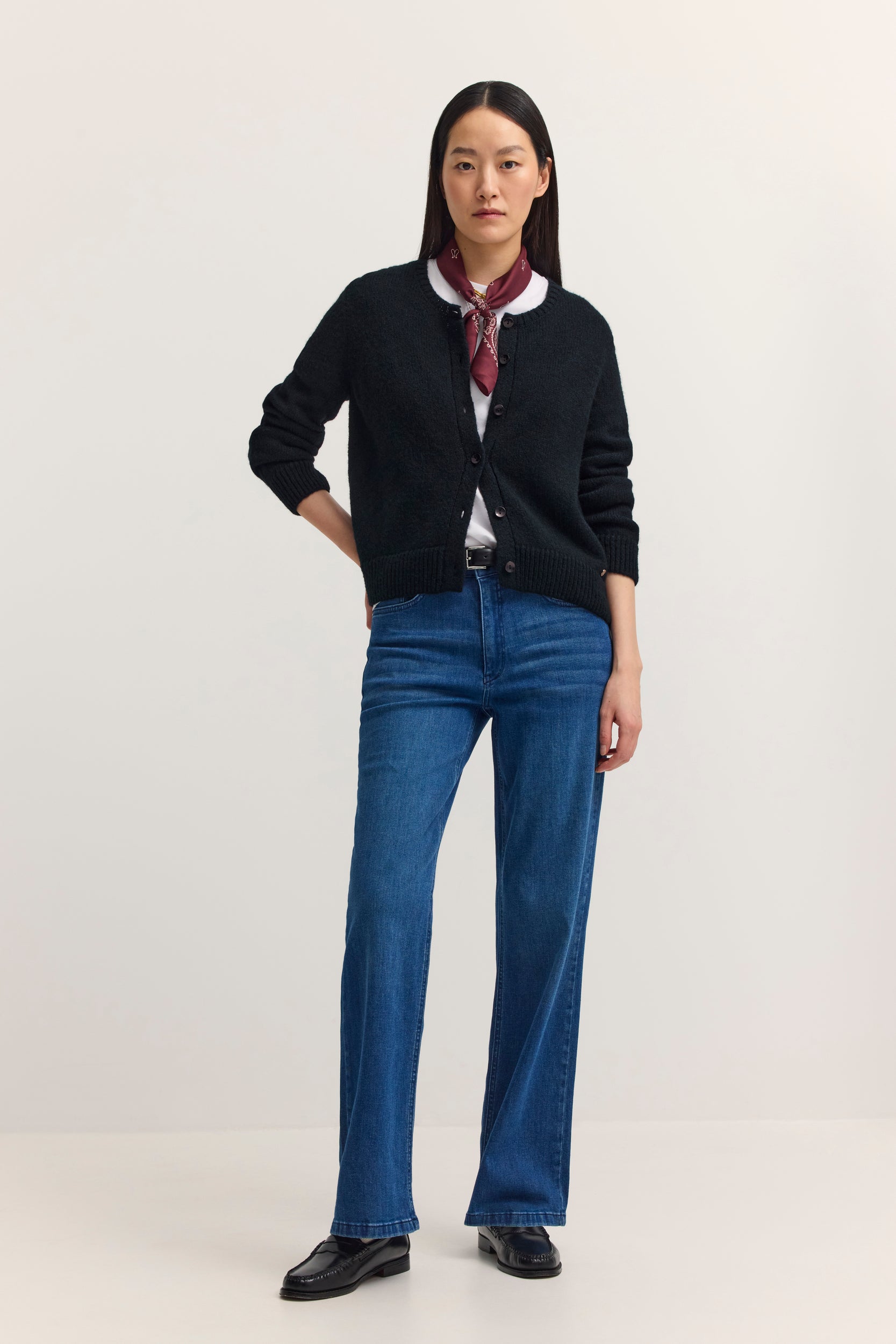 Strickjacke - Wollmix