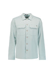 Overshirt Full Button Melange Twill Effect