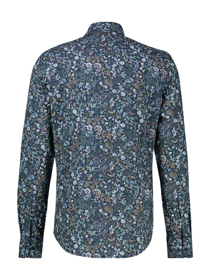 Langarmhemd - Baumwollmix