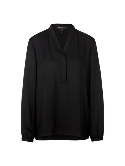 Bluse - Loose Fit - unifarben