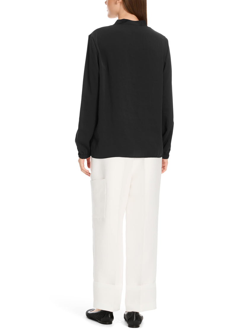 Bluse - Loose Fit - unifarben