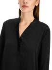 Bluse - Loose Fit - unifarben