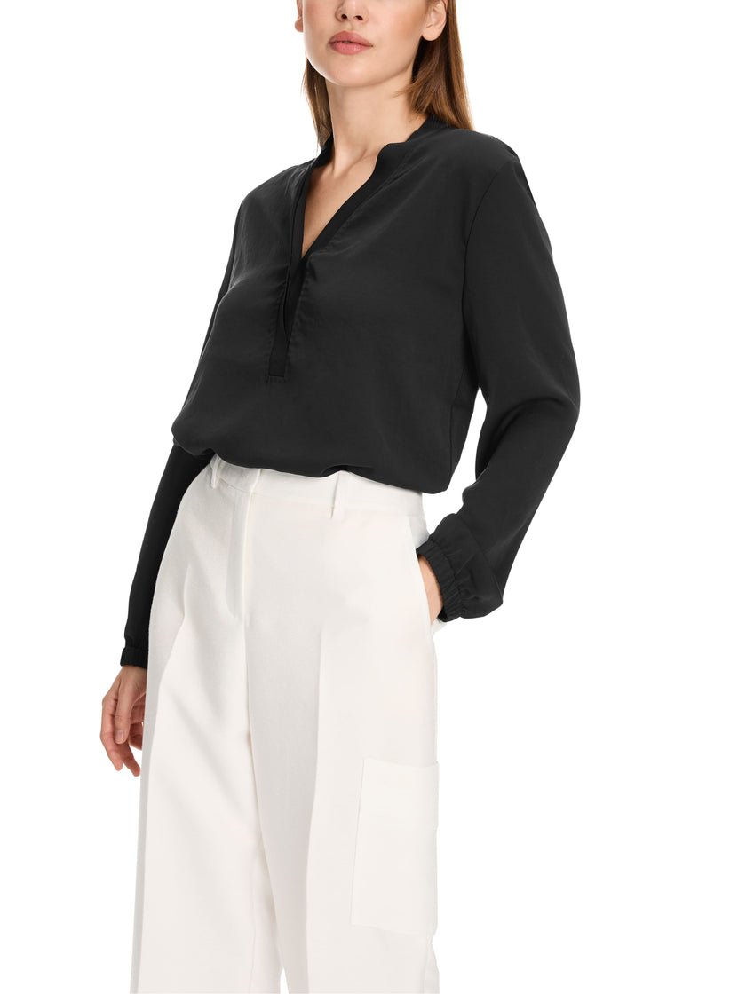 Bluse - Loose Fit - unifarben