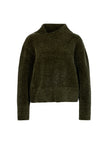 Rollkragenpullover - Chenille-Garn