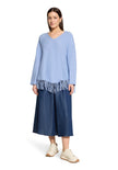 Strickpullover - Fransen