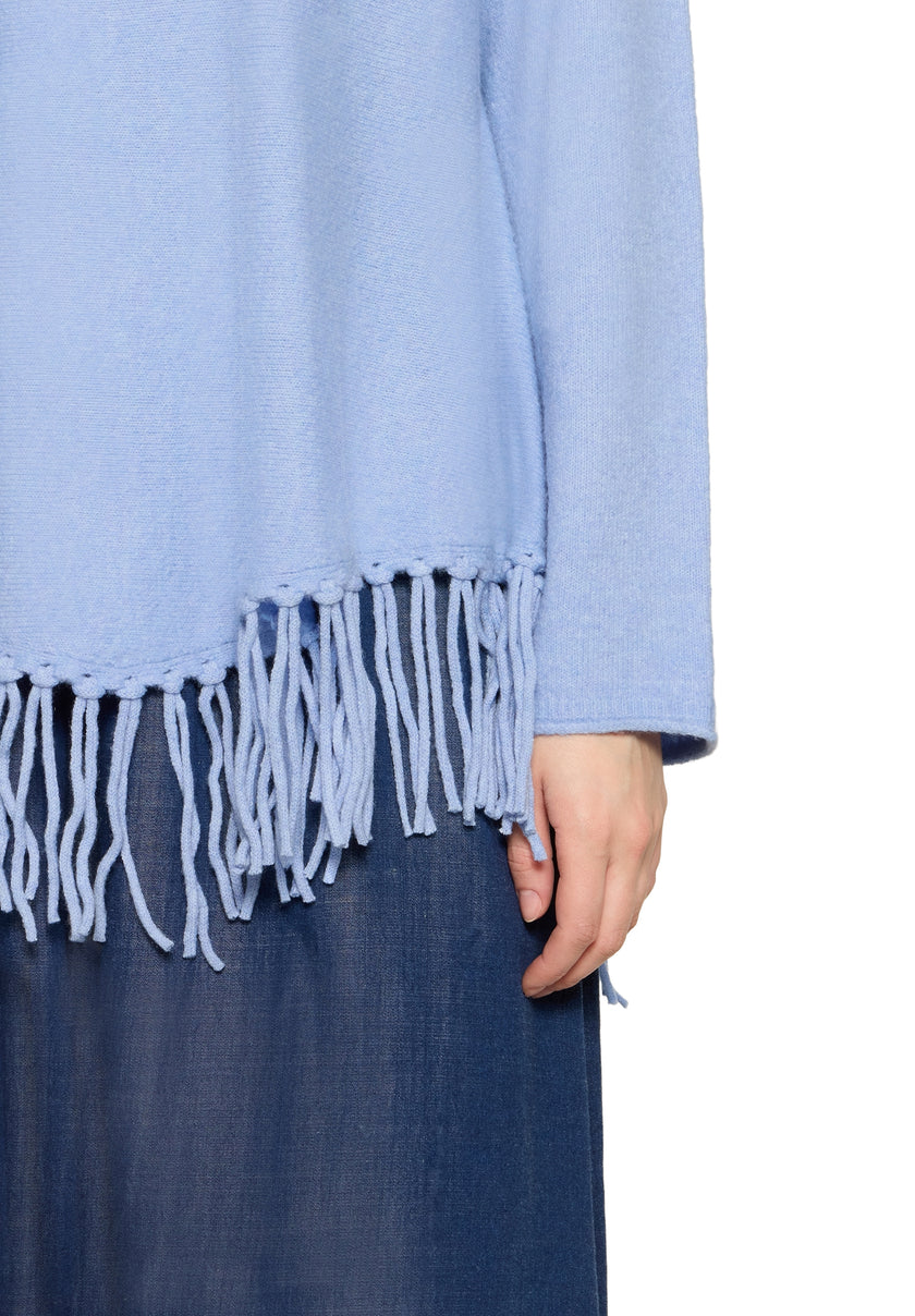 Strickpullover - Fransen