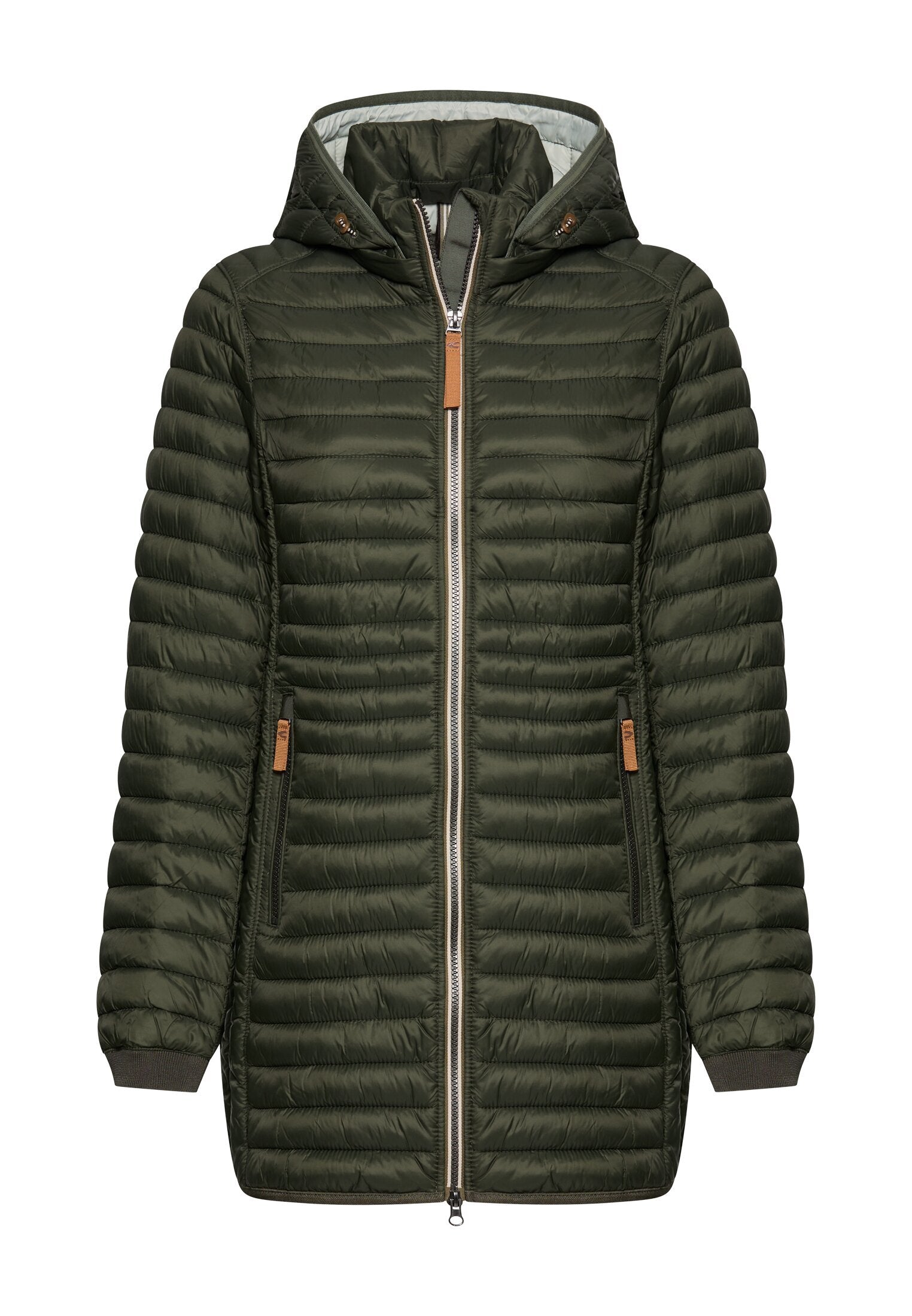 Wasserabweisende Steppjacke mit Reißverschlusstaschen