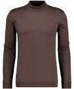 Pima-Shirt mit Bund, Langarm