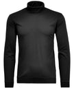 Pima-Rollkragen-Shirt mit Bund