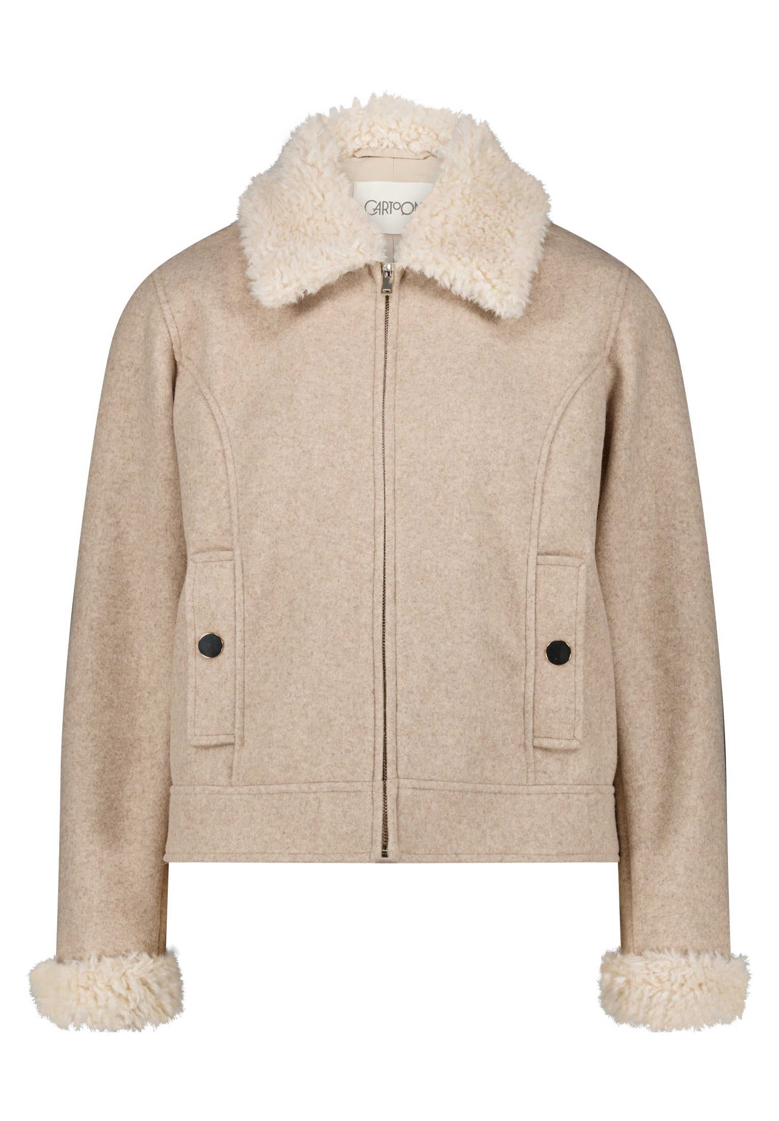 Jacke - Fake Fur Besatz