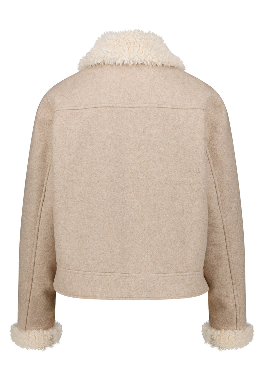 Jacke - Fake Fur Besatz