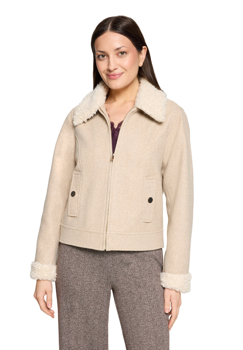 Jacke - Fake Fur Besatz