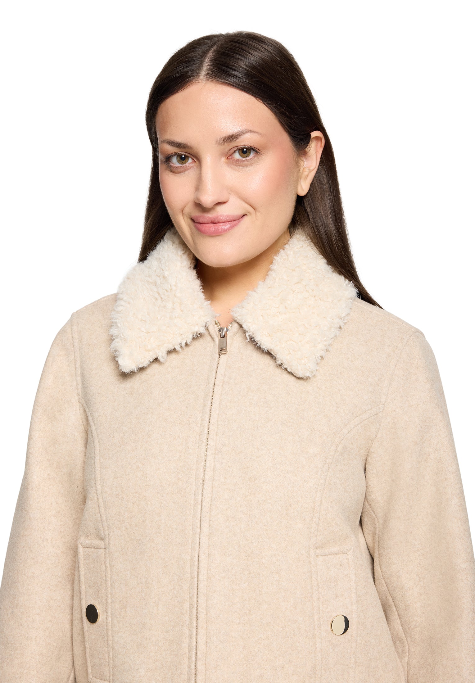 Jacke - Fake Fur Besatz