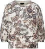 Strickpullover - Blumenmuster