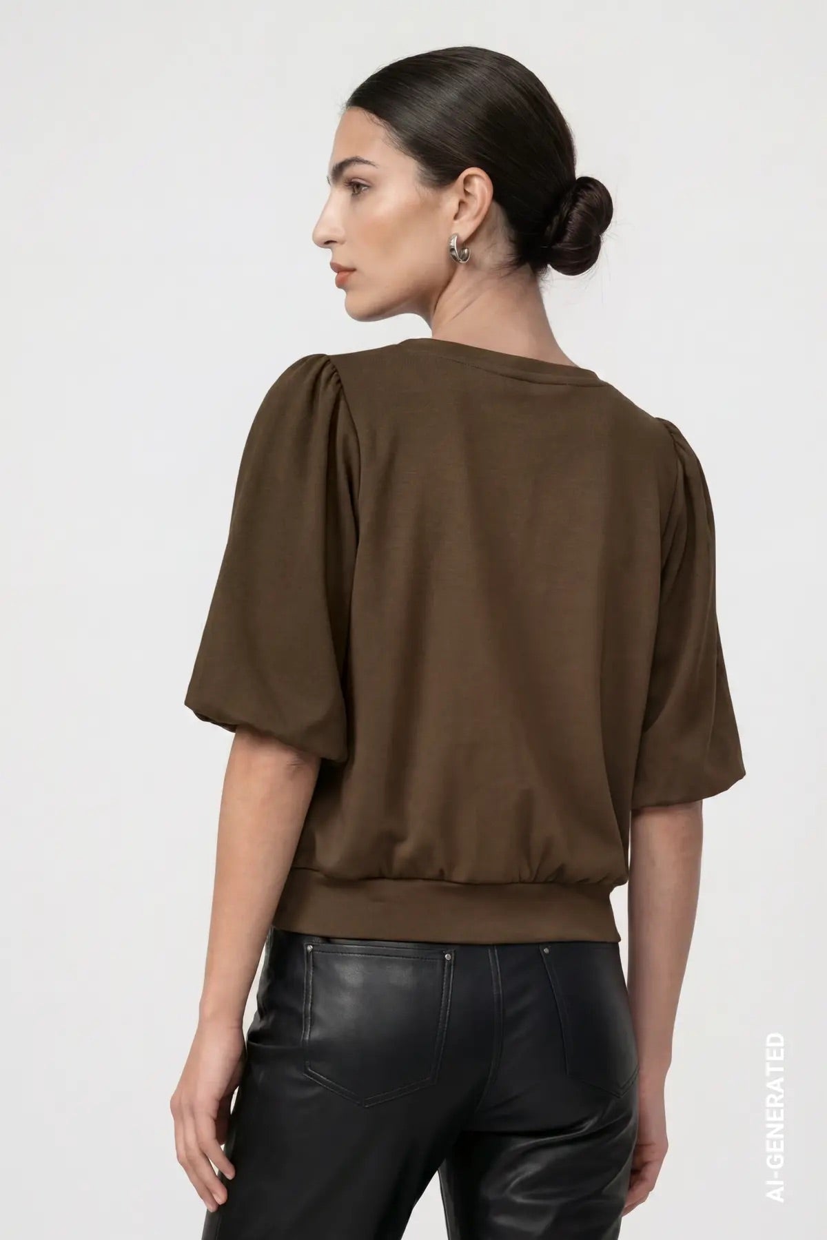 Sweatshirt - Puffärmel