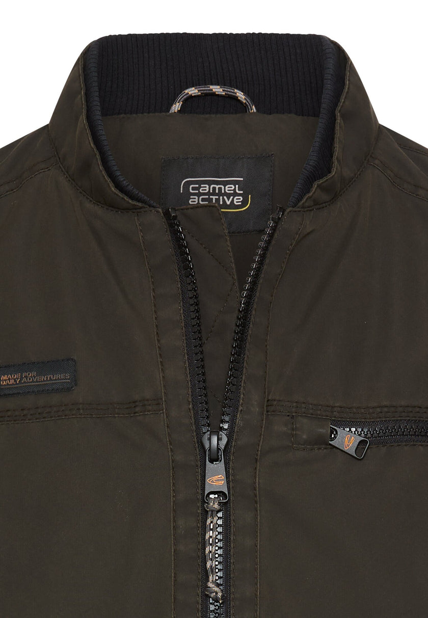 Leichte Bomberjacke - Strickbund