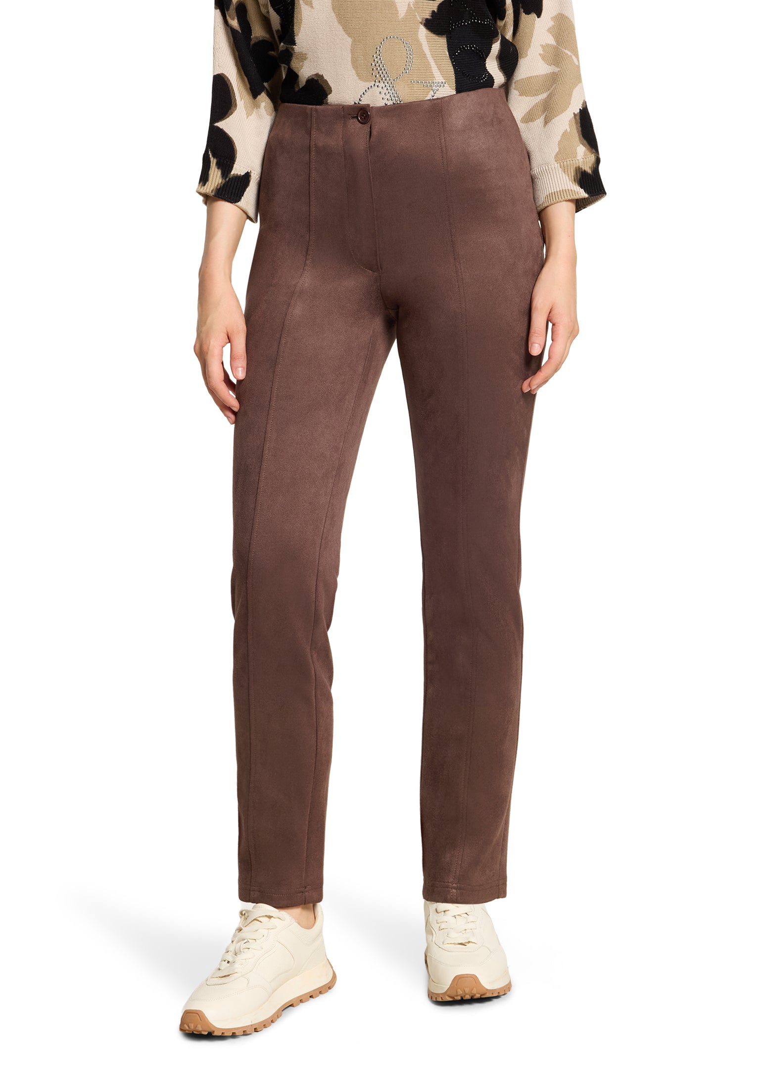 Hose - Veloursleder Imitat