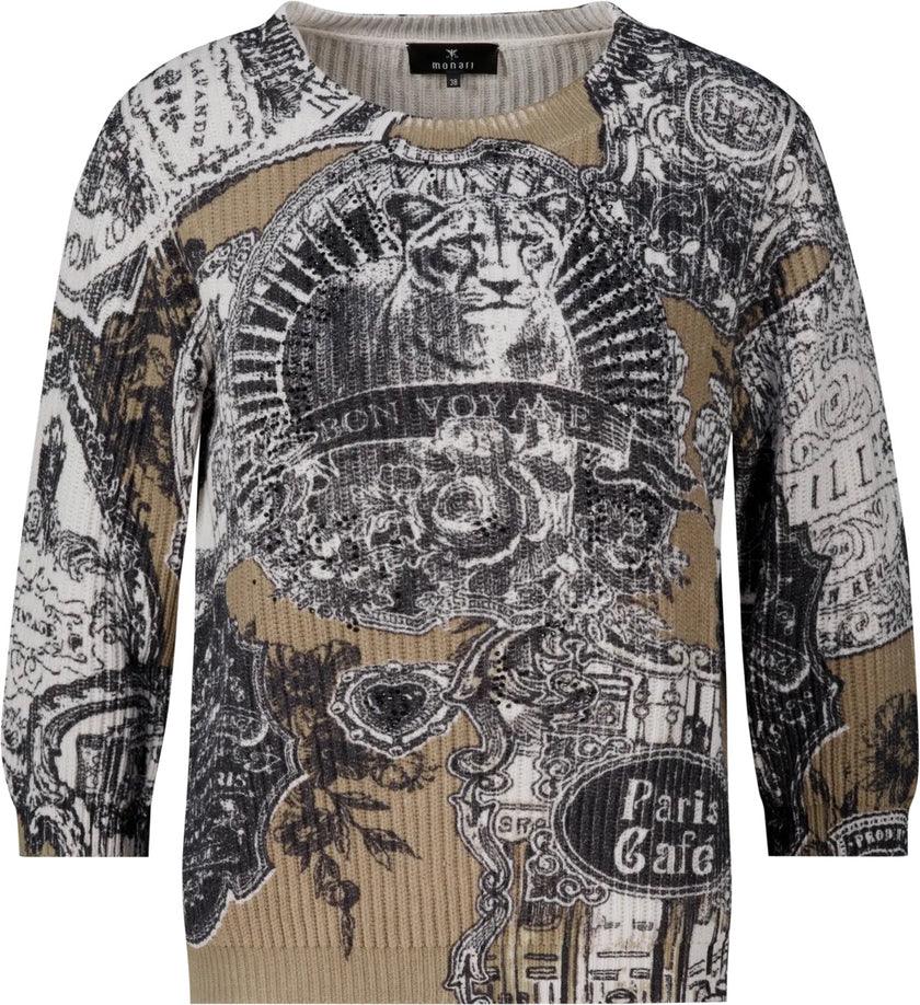 Pullover - Strassbesatz