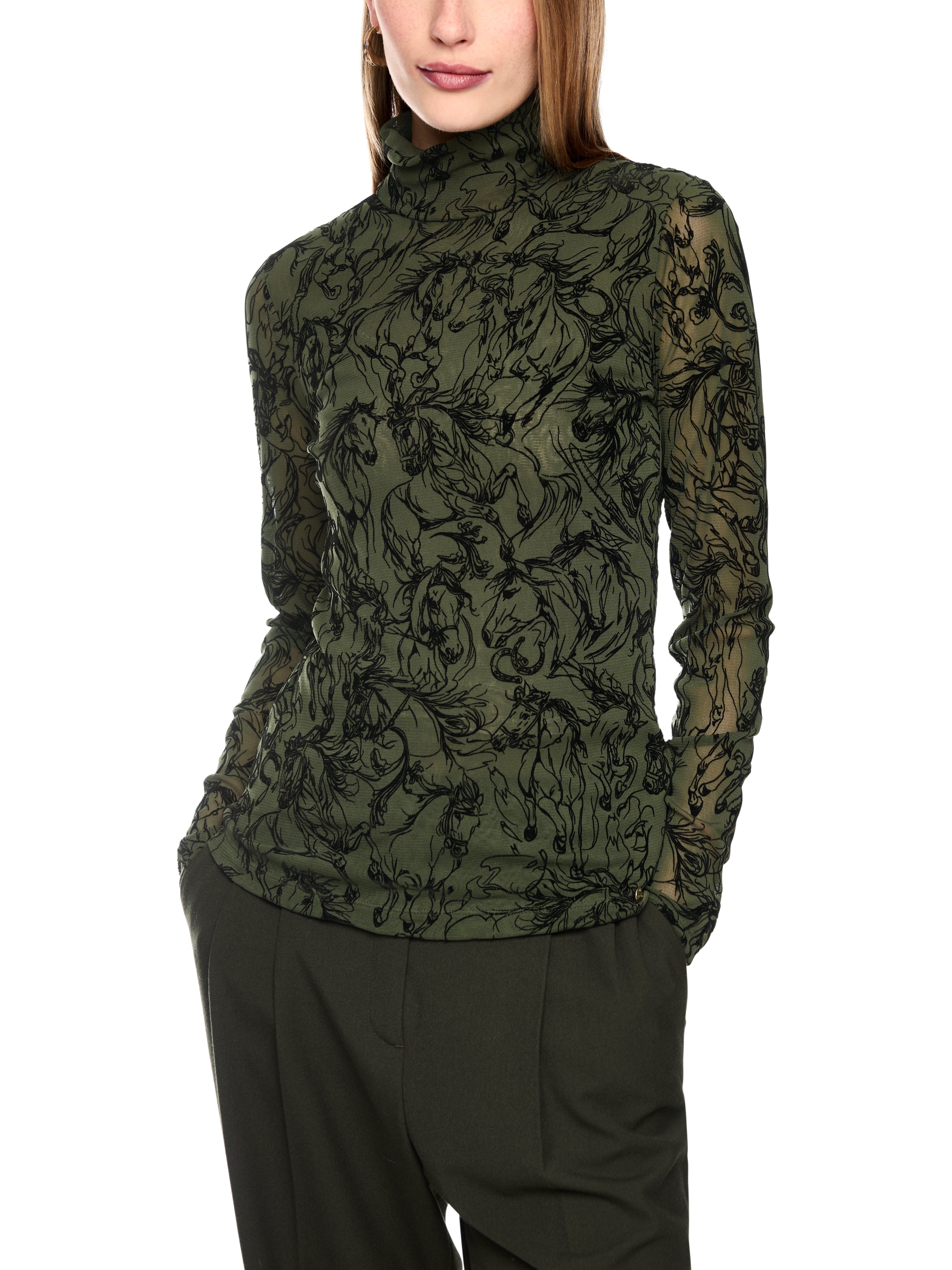 Shirt - Samt-Beflockung