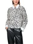 Baumwollbluse - Leo-Muster