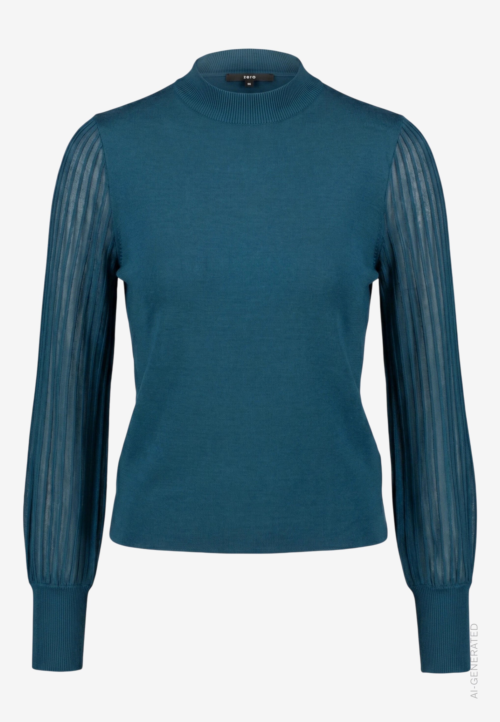 Strickpullover - transparente Ärmel