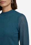 Strickpullover - transparente Ärmel