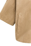 Jacke aus Velourslederimitat