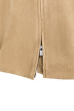 Jacke aus Velourslederimitat