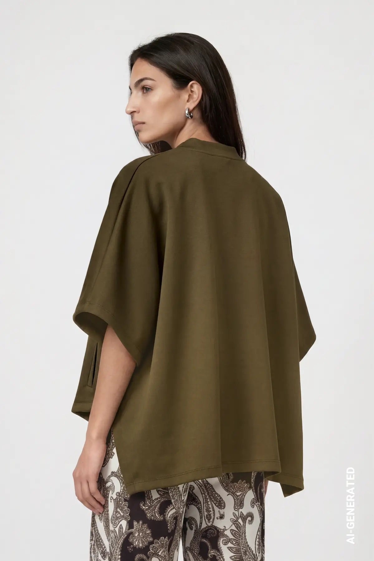 Sweatjacke - Cape