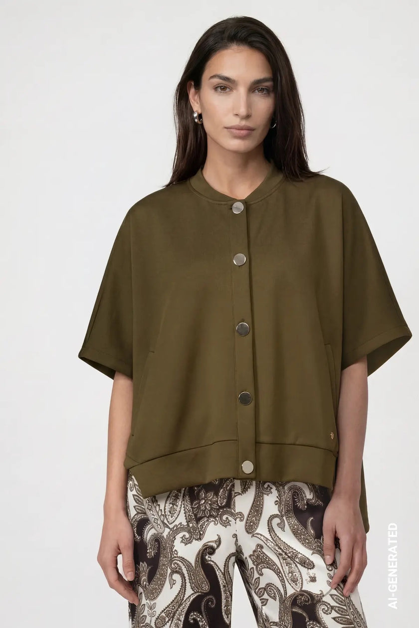 Sweatjacke - Cape