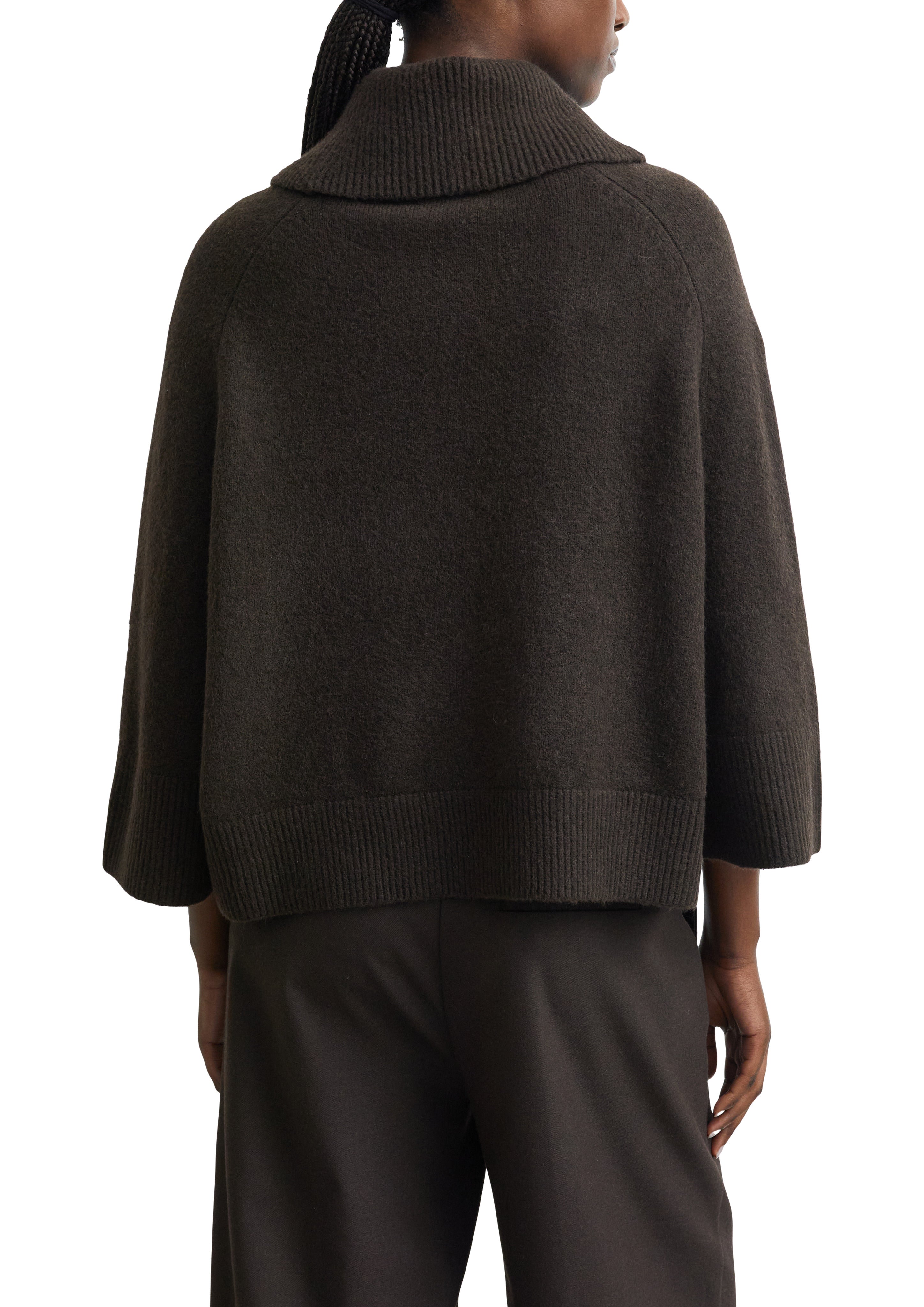 Pullover-Poncho - Wollmix