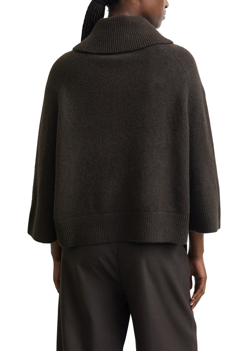 Pullover-Poncho - Wollmix