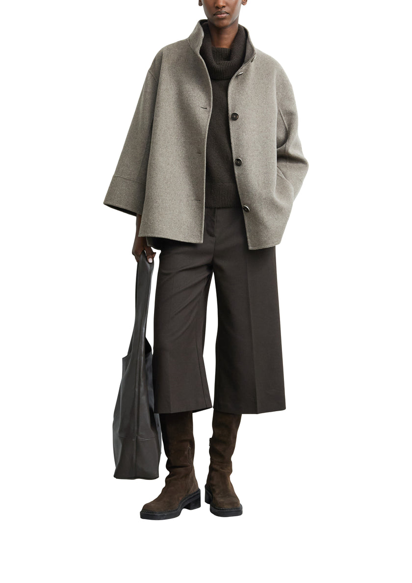 Pullover-Poncho - Wollmix