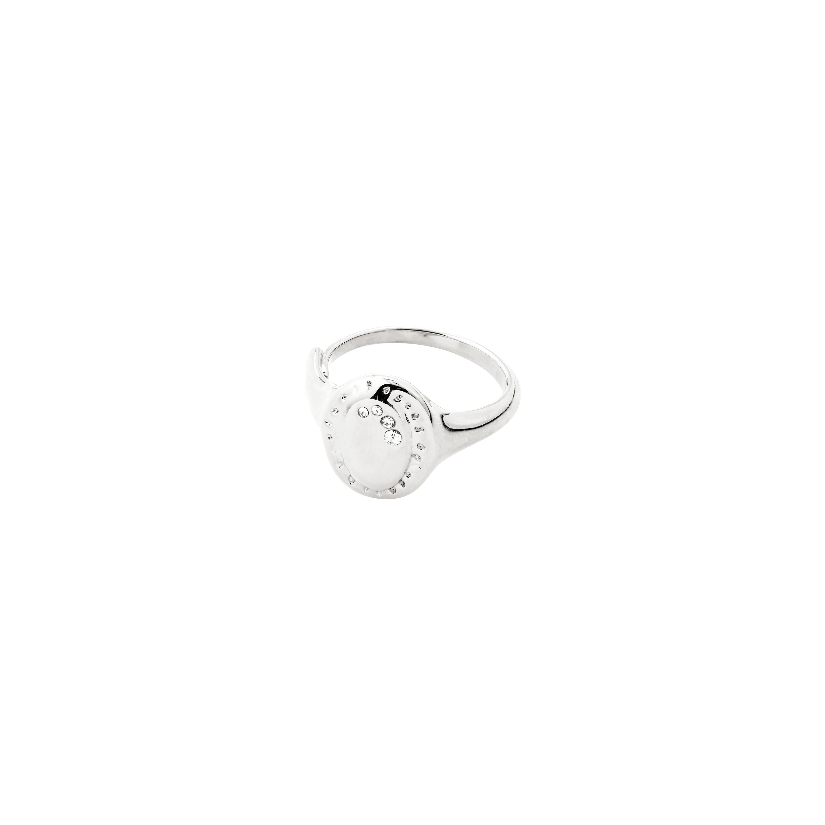 Ring - HERE - versilbert Hier spielt di