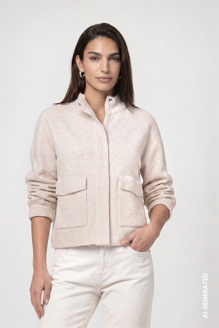 Strickjacke -Pattentaschen