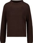 Strickpullover mit Stehkragen